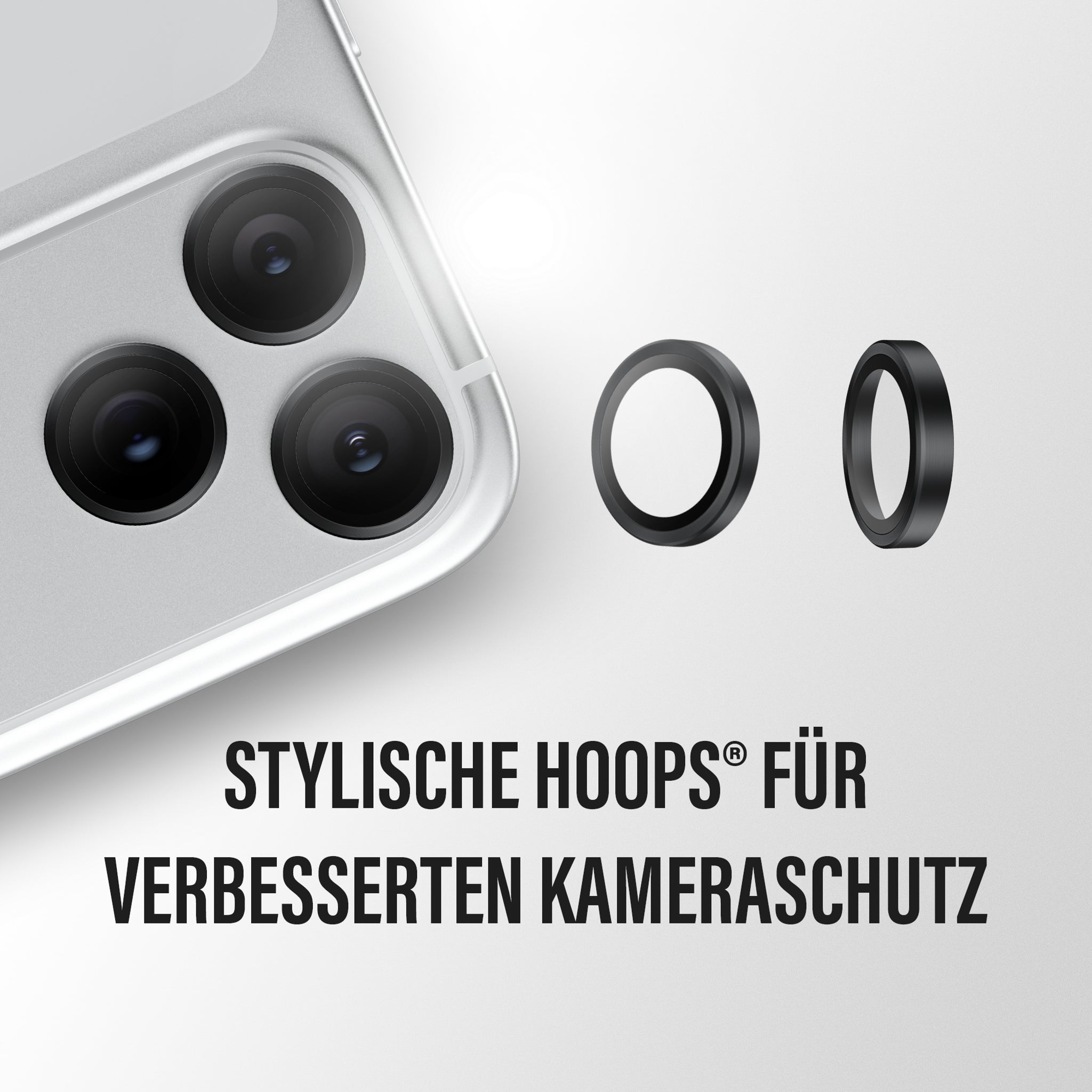 PanzerGlass® Hoops® Kameraschutz Schwarz iPhone 18 Pro | 18 Pro Max